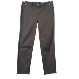 Rag & Bone Army Green High Rise Raw Hem Pants